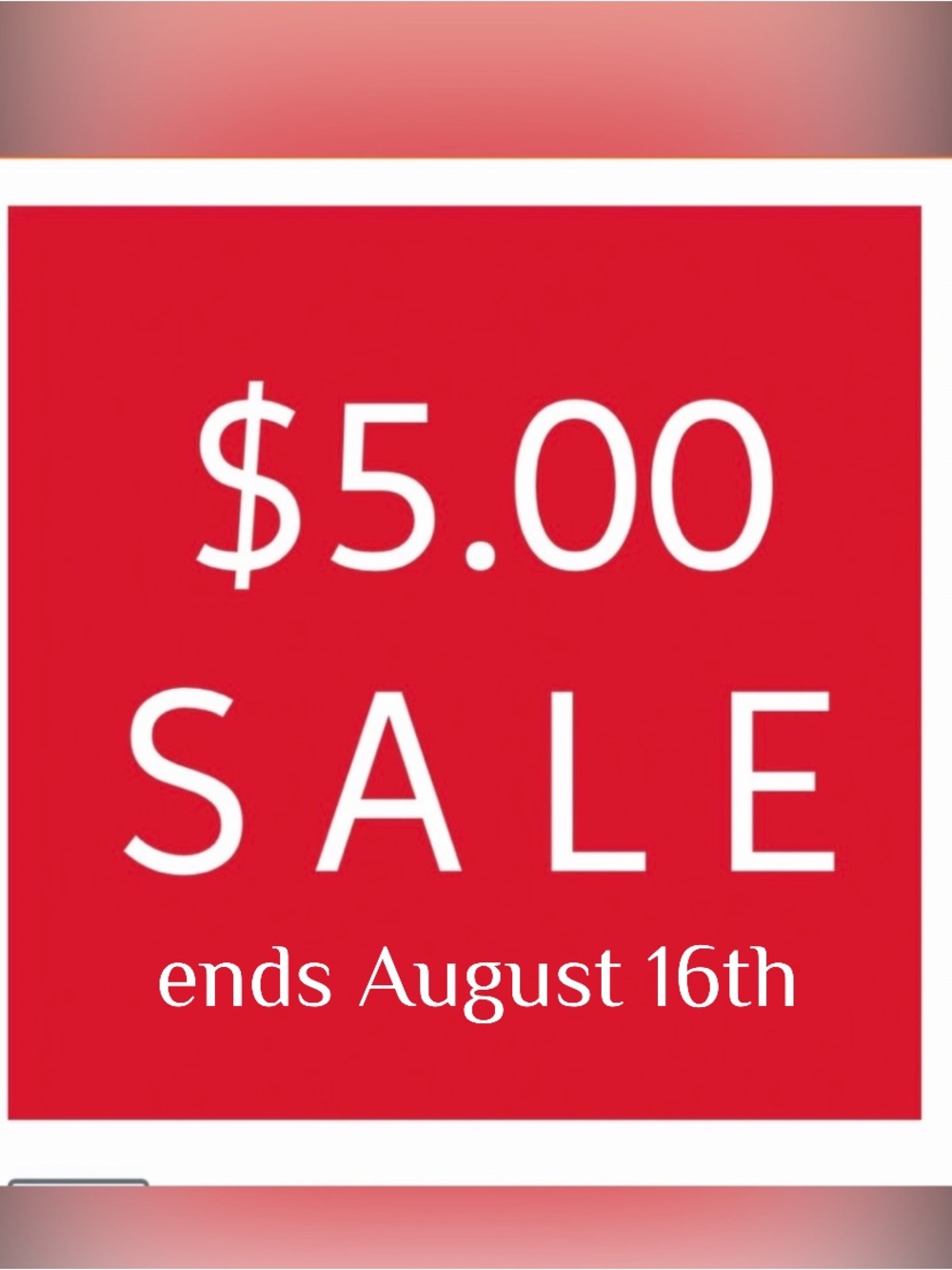 🛑SALE $5.00🛑